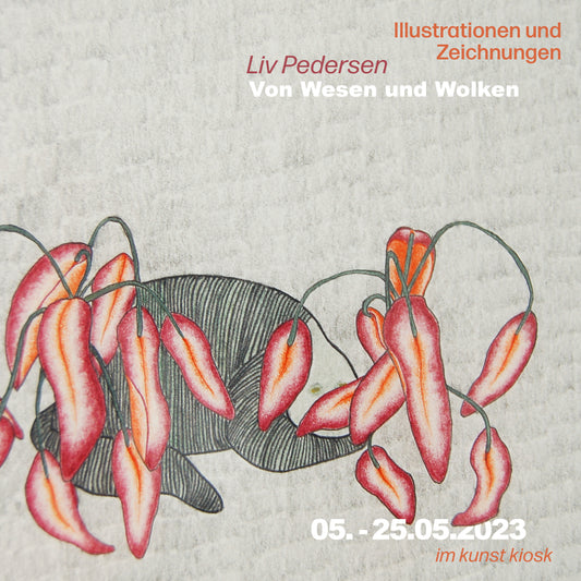 Wesen und Kreaturen, Gewächse, Geschöpfe. Collage aus gemischter Technik von Liv Perdersen