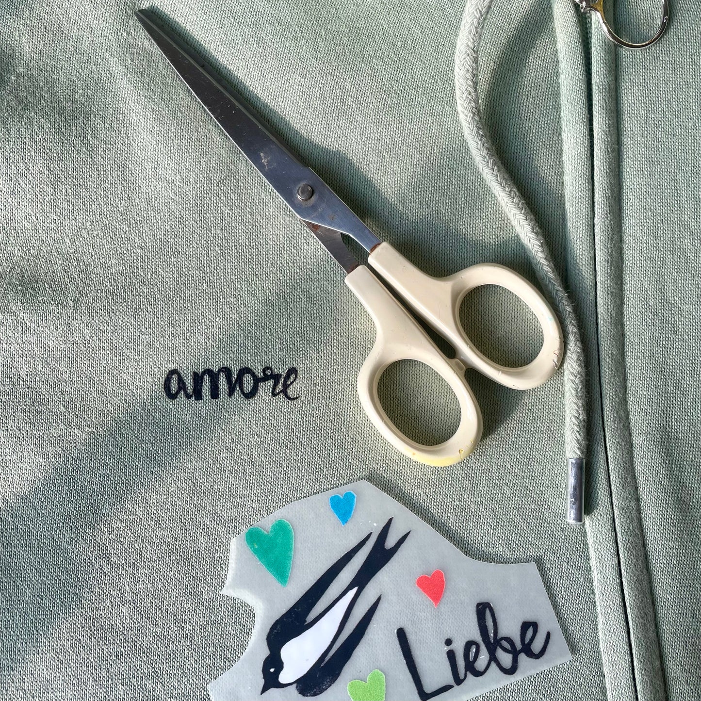 Bügelbilder Liebe // Fleckenverstecker