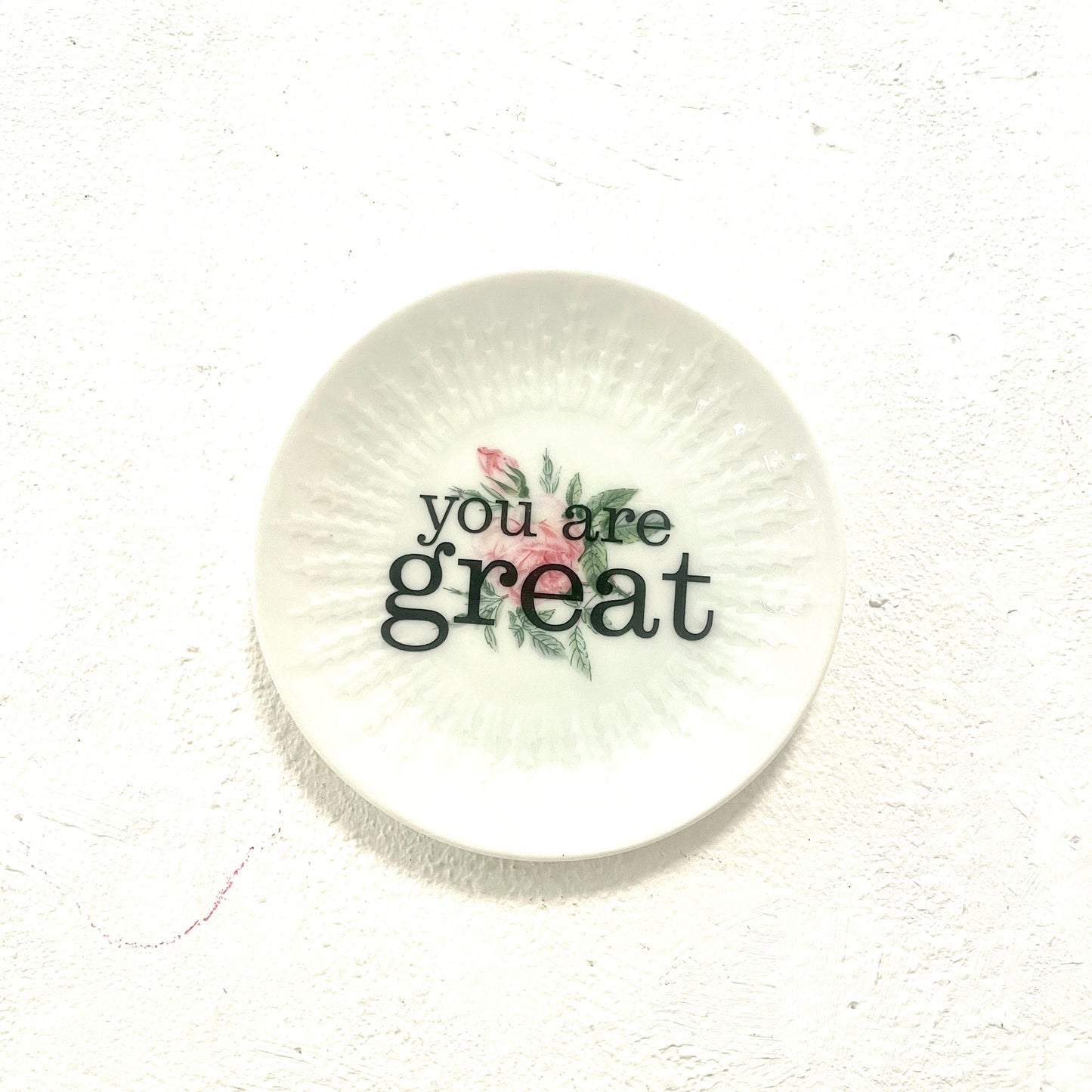 Wandteller „you are great“ 2– Mini von Herr Fuchs (10 cm)