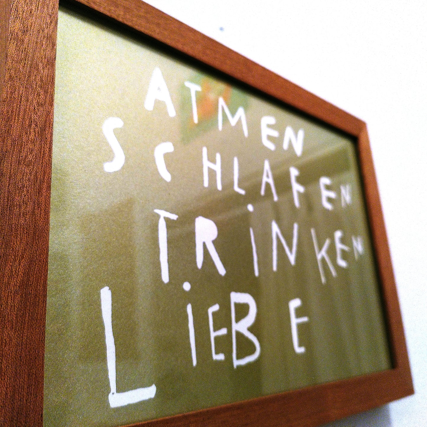 Atmen Schlafen Trinken Liebe // Michael Zander // Gold auf Karton