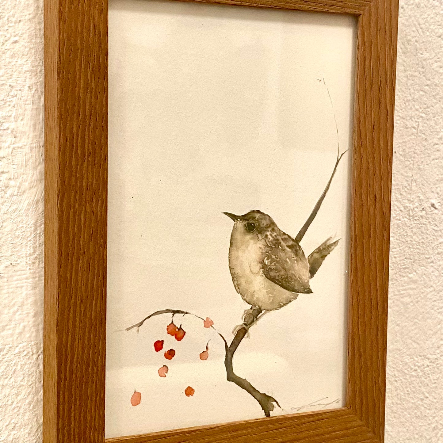 Aquarell Zaunkönige // Catherina Türk