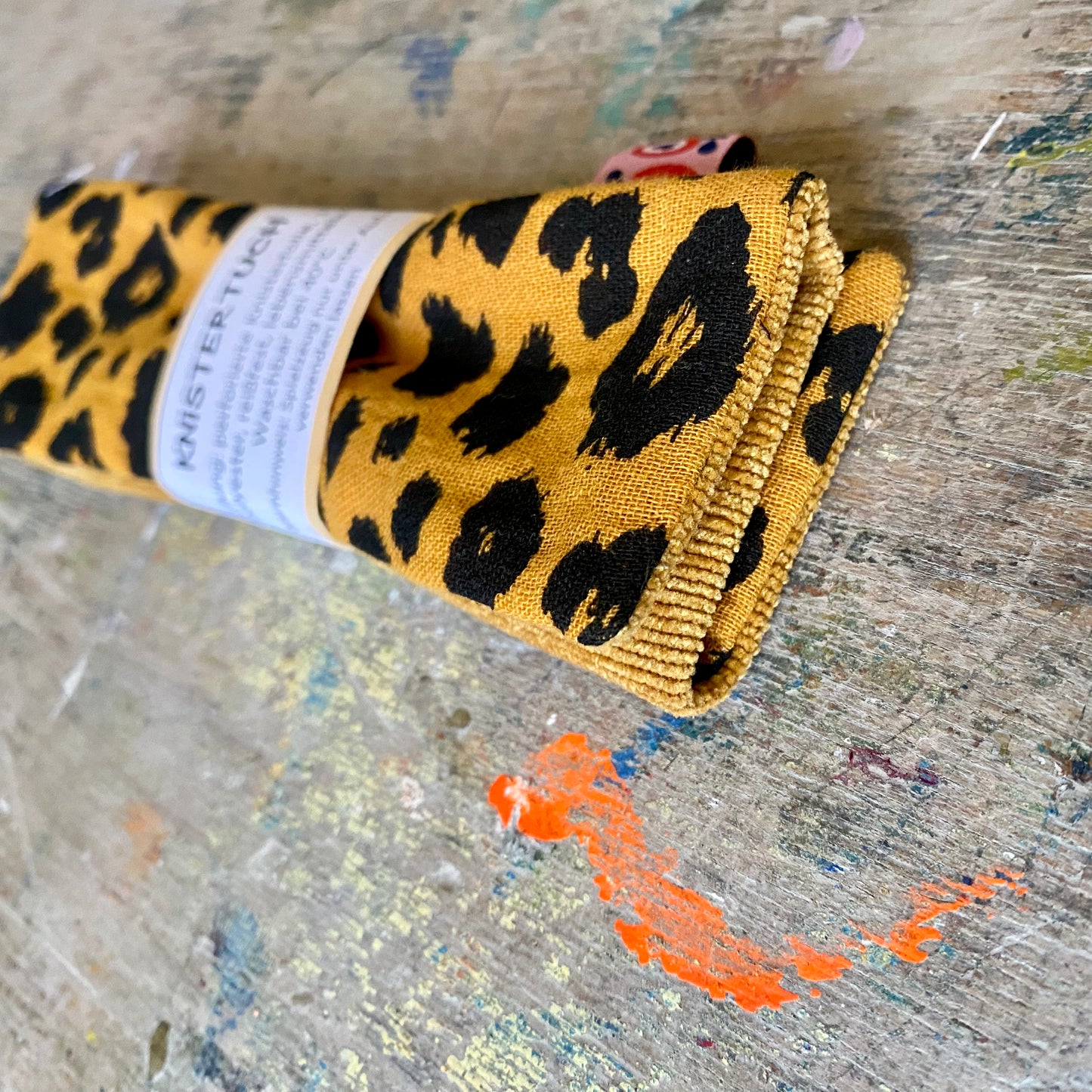 Knistertuch fürs Baby // ocker leo