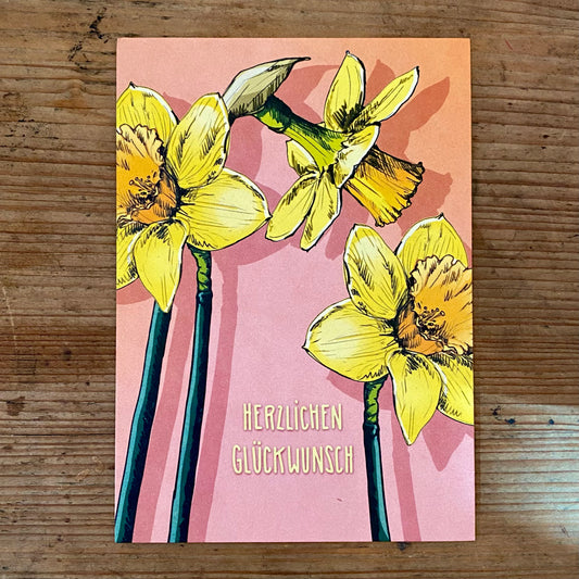 Postkarte illi // Osterglocken