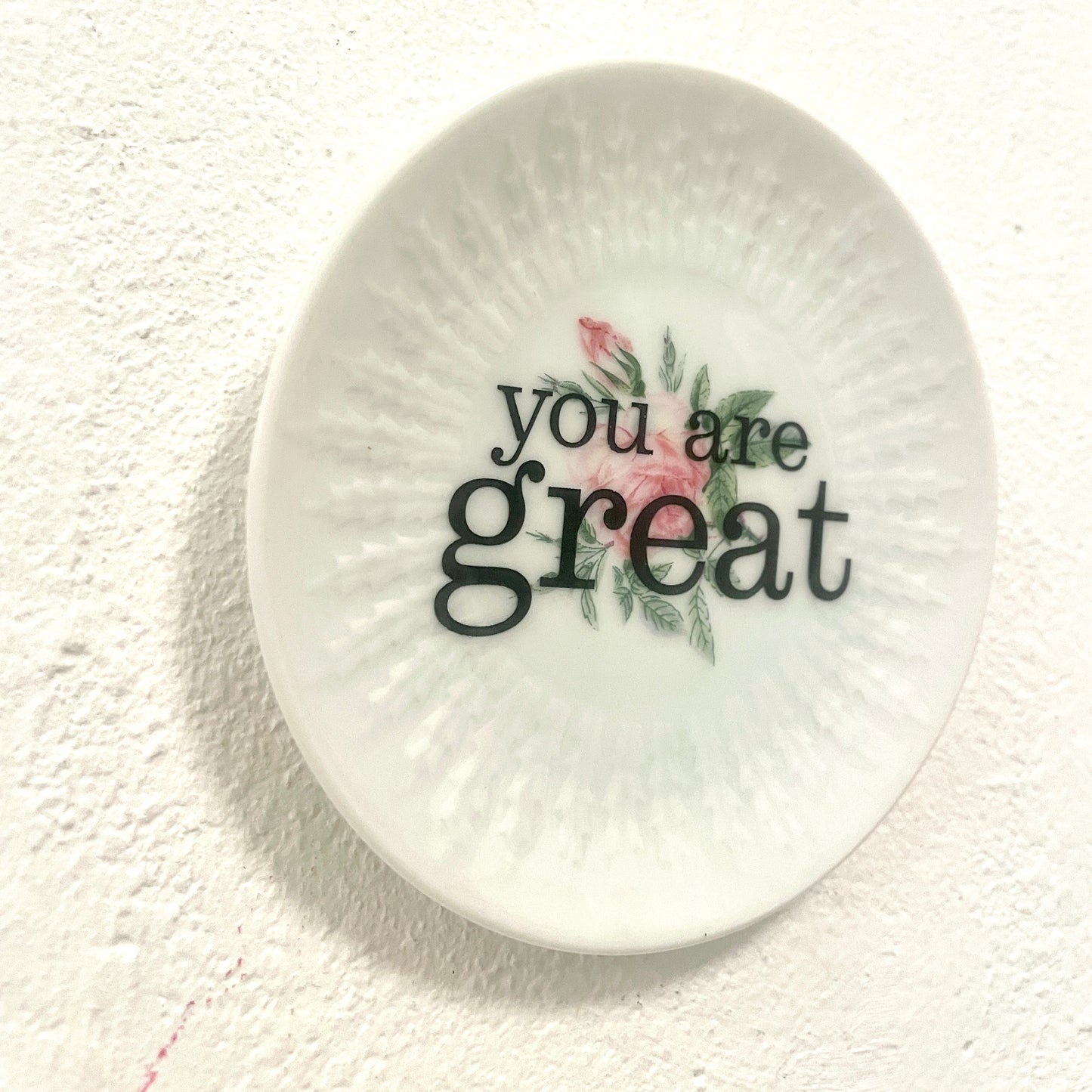 Wandteller „you are great“ 2– Mini von Herr Fuchs (10 cm)