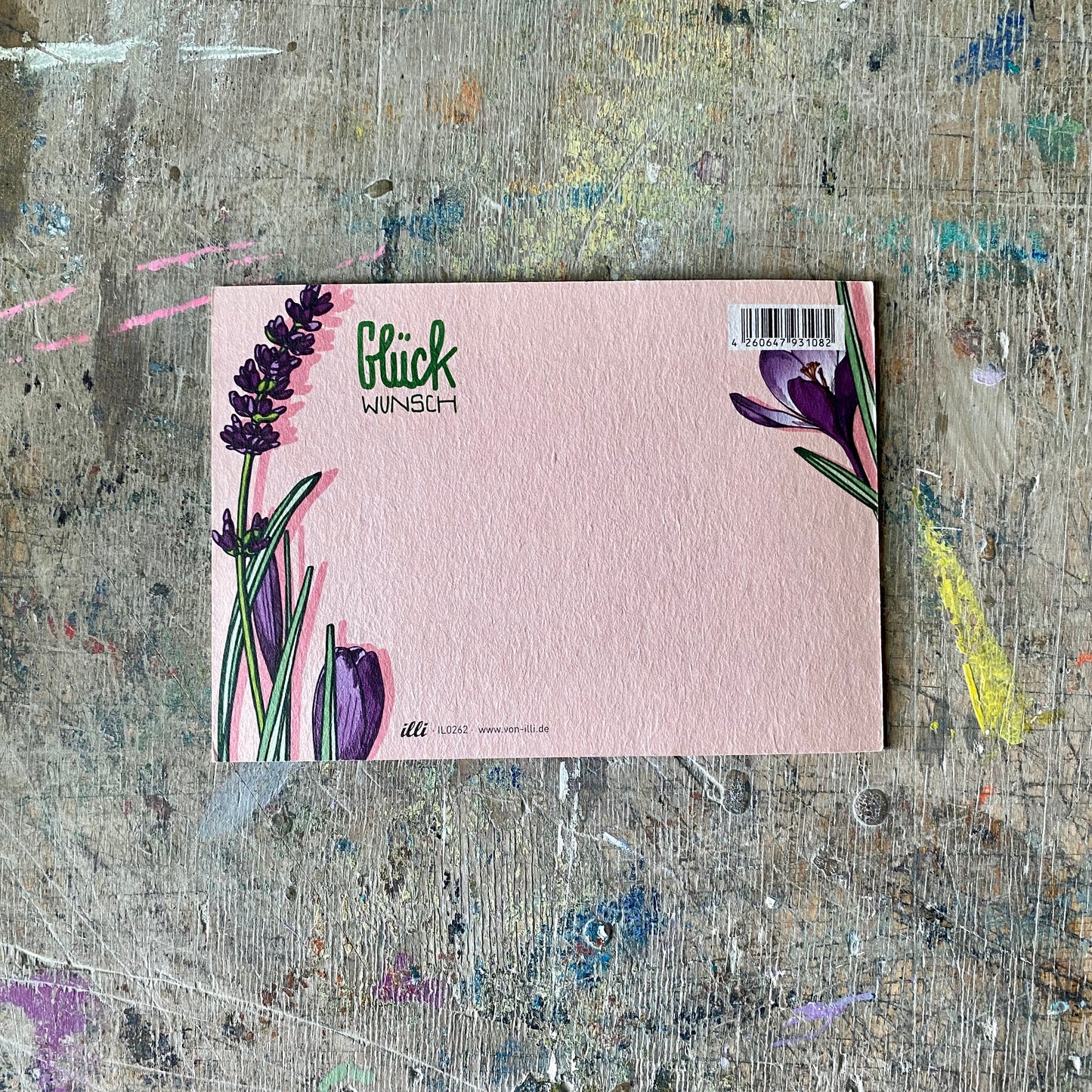 Postkarte illi // GLÜCKwunsch