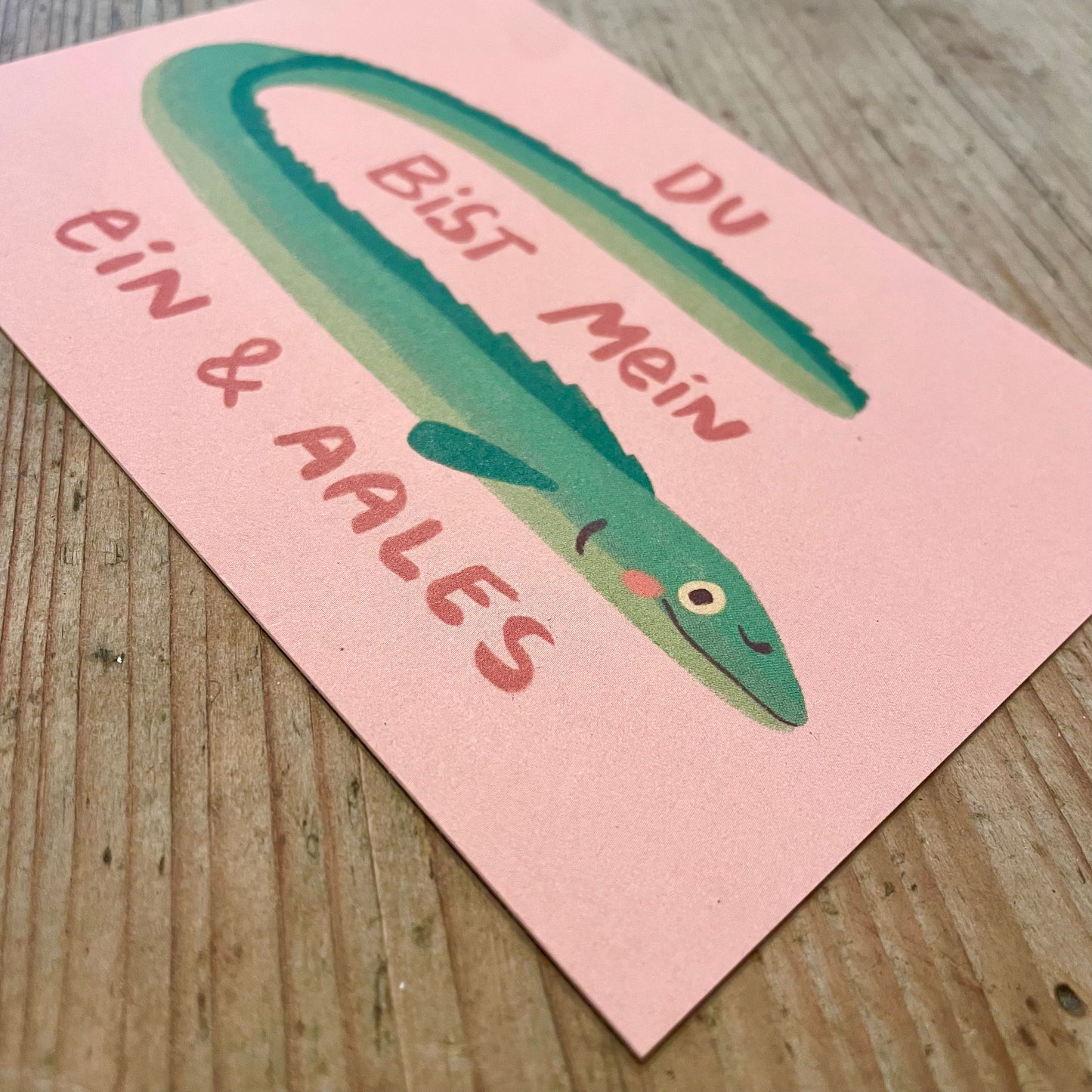 Postkarte Slinga //du bist mein ein und aales