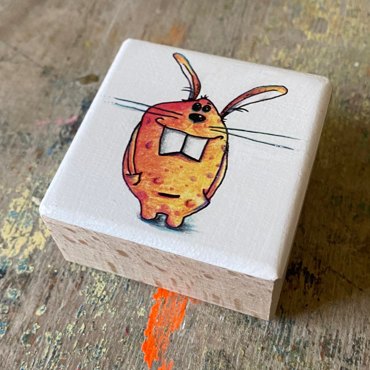 MonStarZ auf Holz "Hasi Hase“