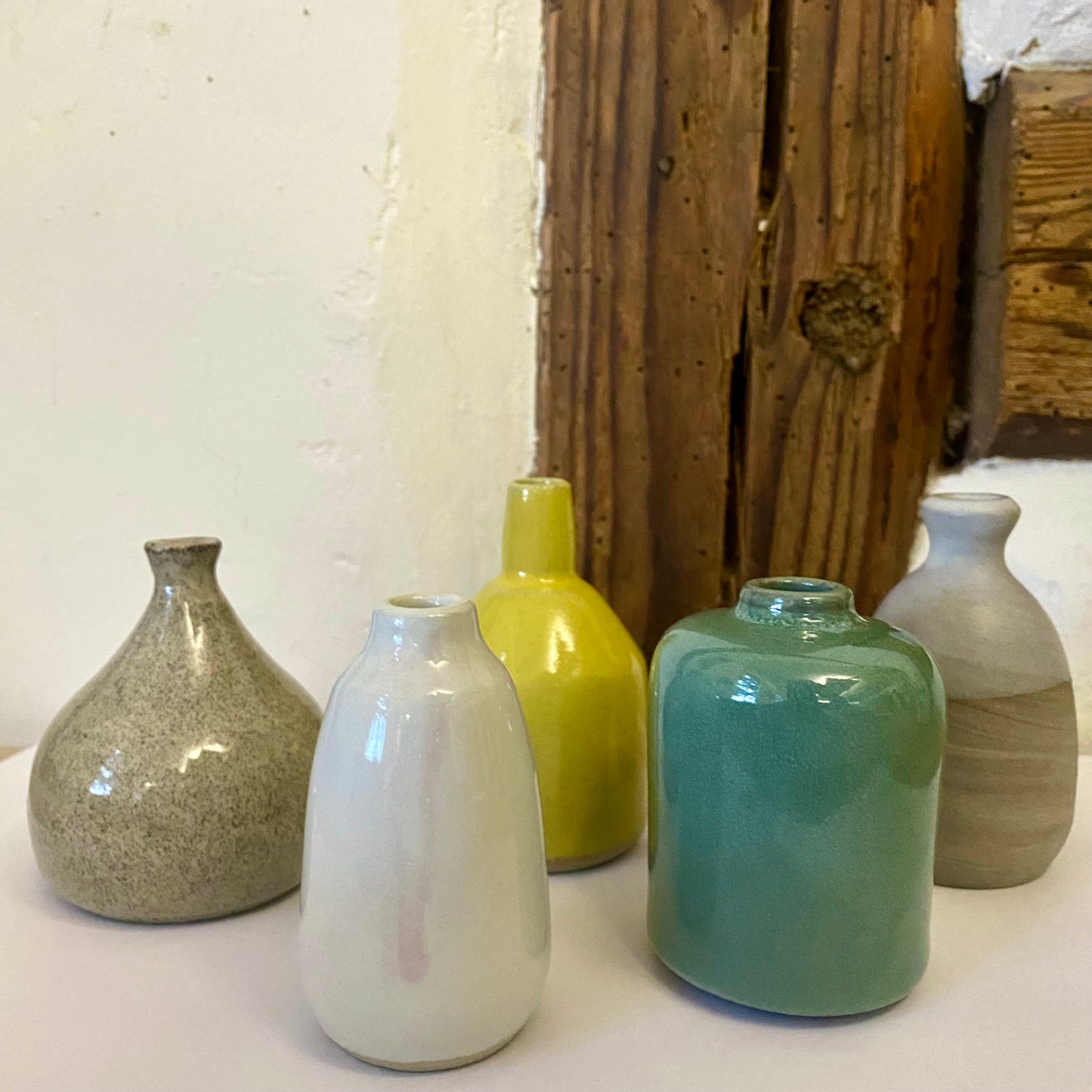 mini Vase // weiß rosa