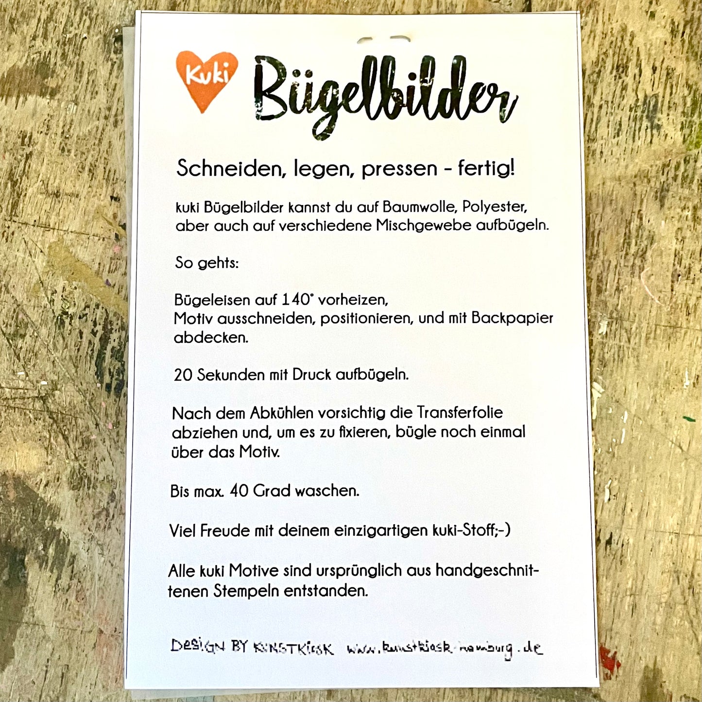 Bügelbilder Liebe // Fleckenverstecker