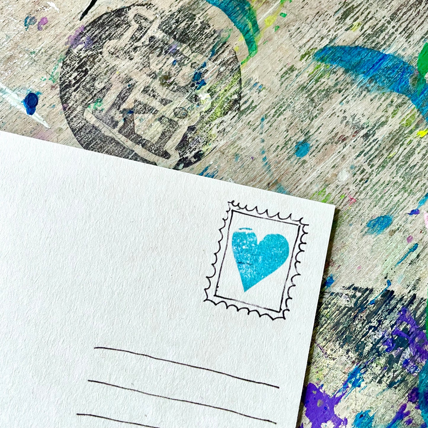 kuki Postkarte // "Lass dich Treiben"