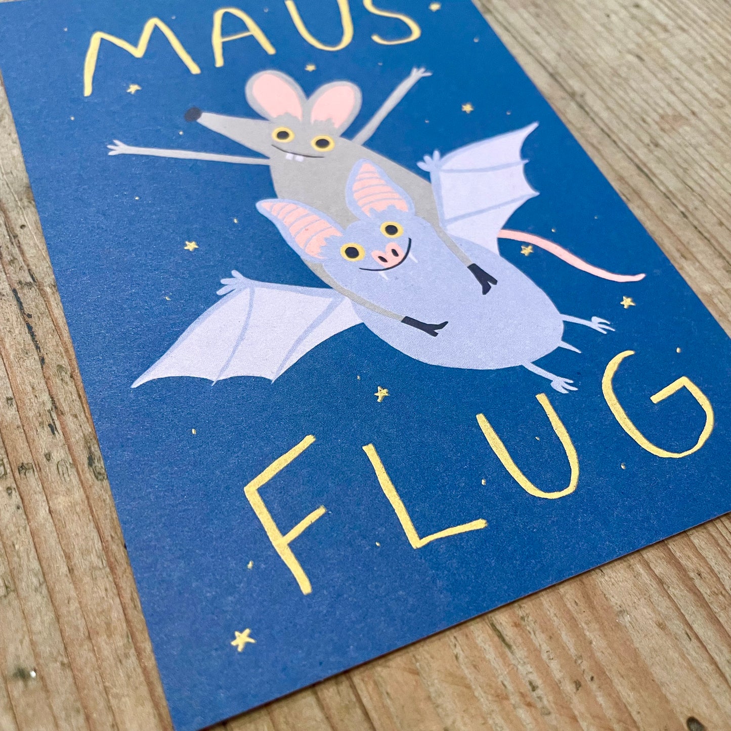 Postkarte Slinga //MAUS FLUG