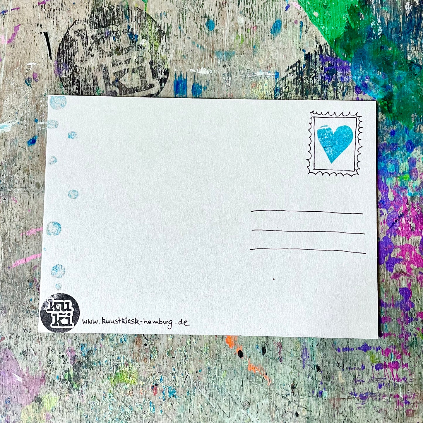 kuki Postkarte // "Lass dich Treiben"