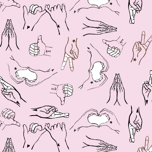 kuki Geschenkpapier // "Hands Speak" VE 5 Bögen
