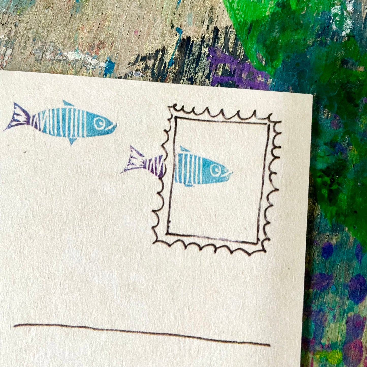 kuki Postkarte // "Ahoi Krake"