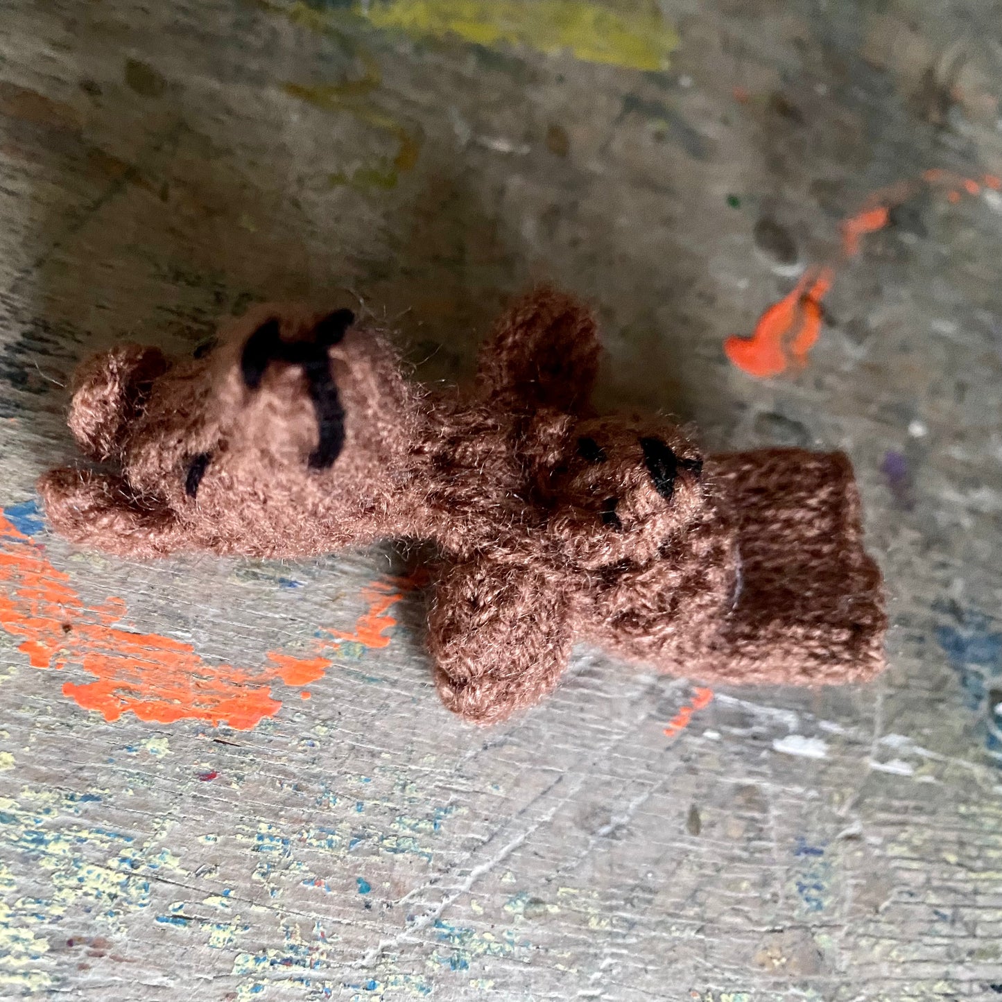 Fingerpuppe // Känguru mit Baby