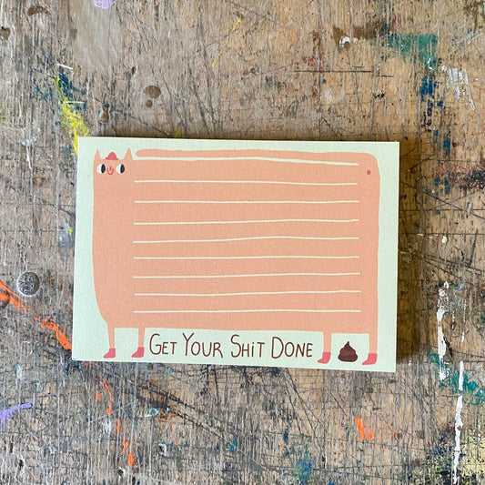 Notizblock Slinga // Get Your Shit Done