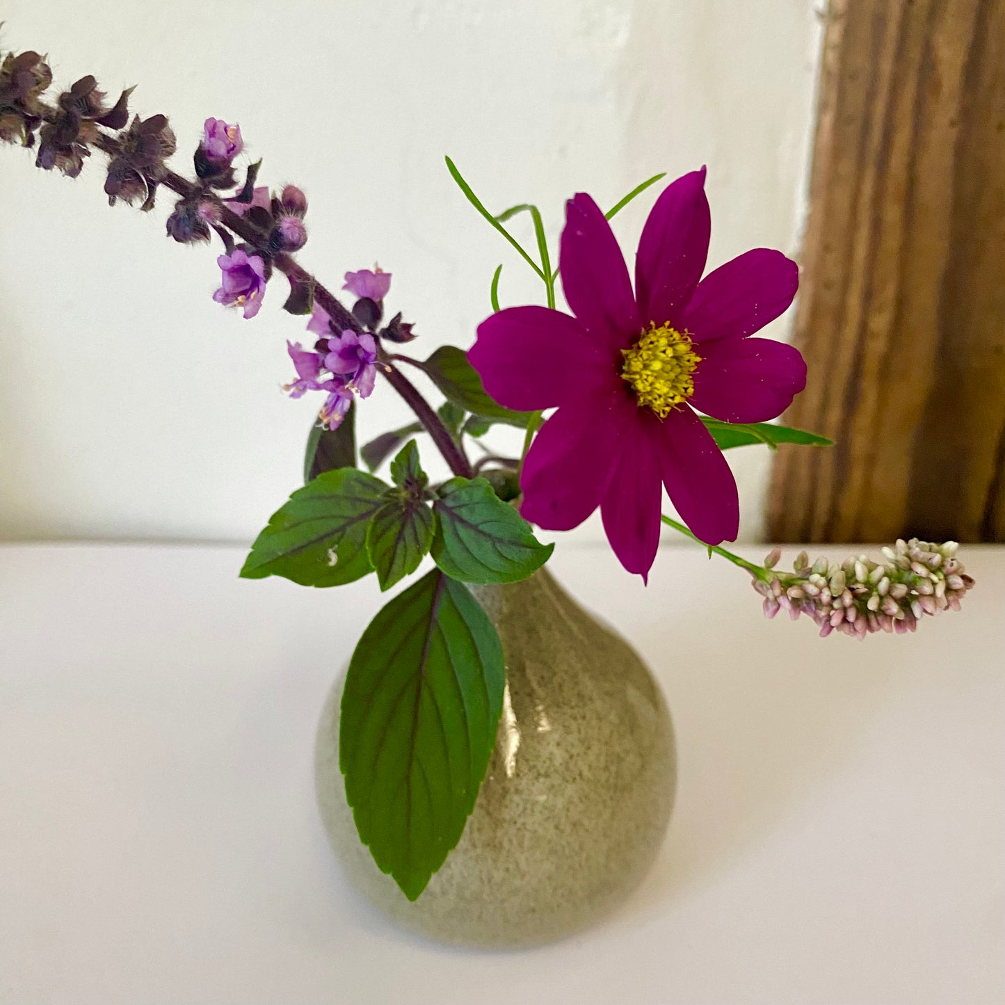 mini Vase // grau gesprenkelt