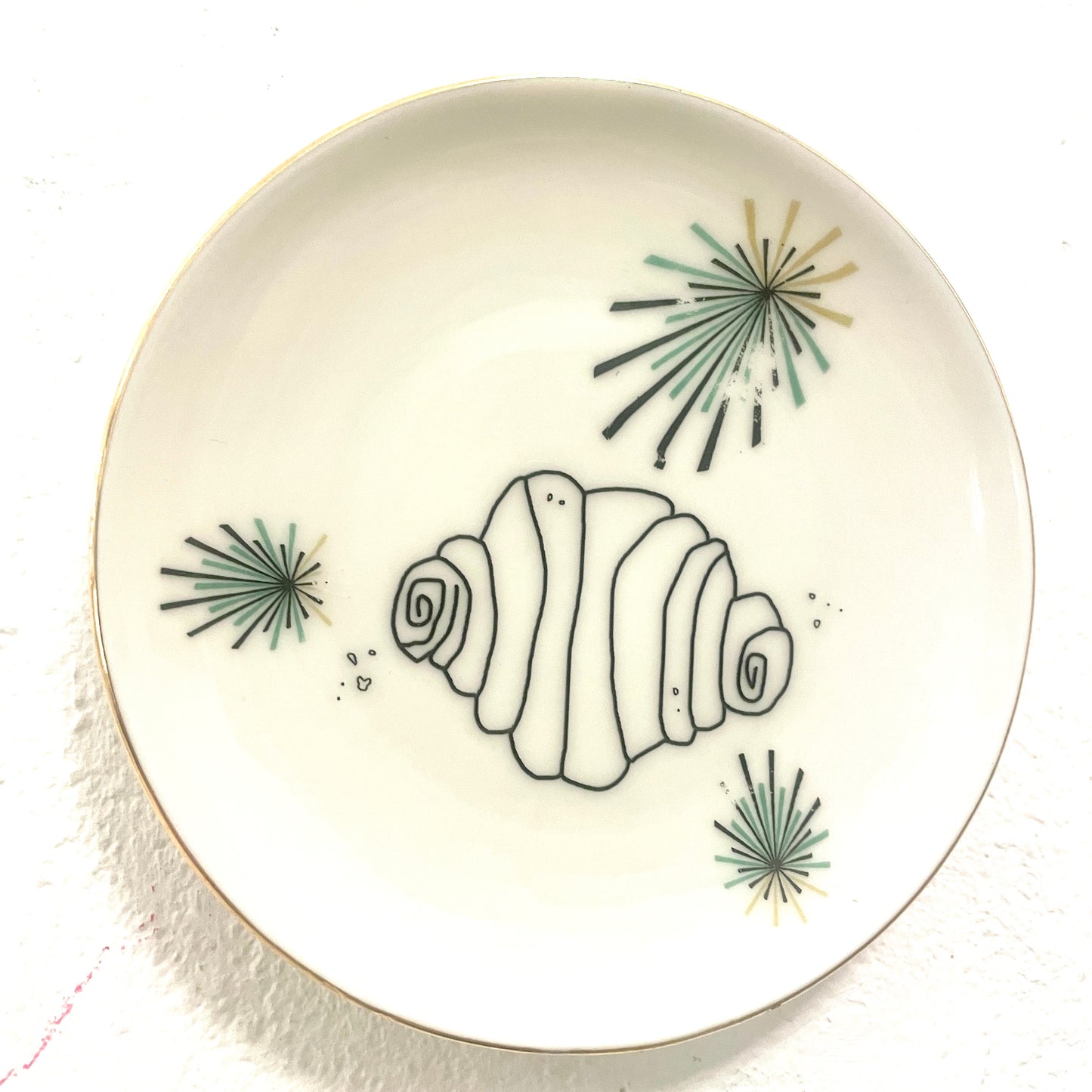 Wandteller „ Franzbrötchen“ – Mini von Herr Fuchs (10 cm)