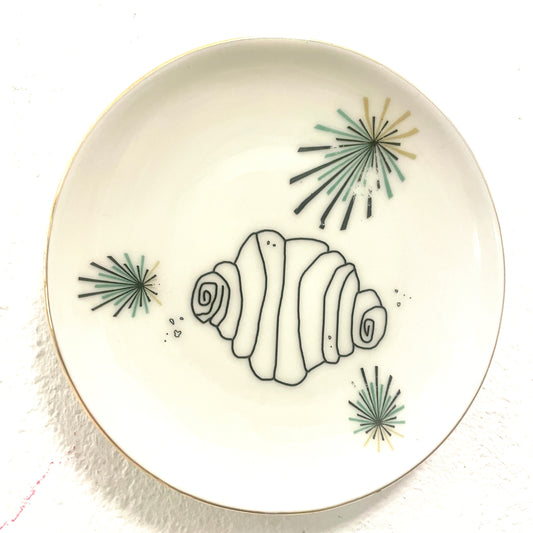 Wandteller „ Franzbrötchen“ – Mini von Herr Fuchs (10 cm)