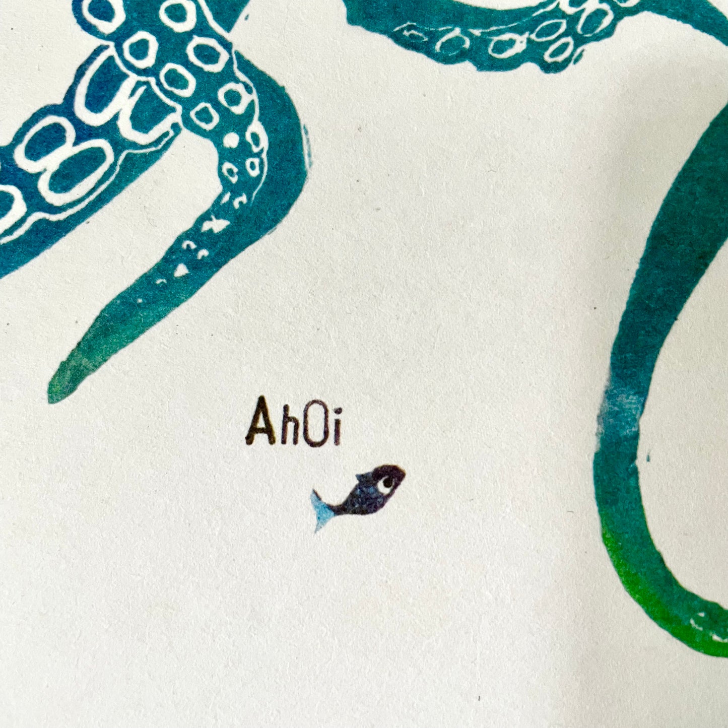 kuki Postkarte // "Ahoi Krake"