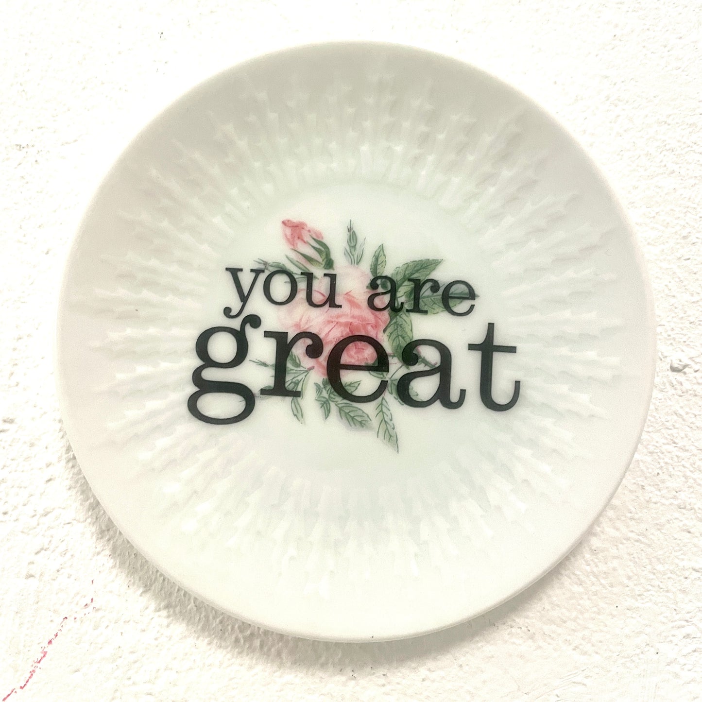 Wandteller „you are great“ 2– Mini von Herr Fuchs (10 cm)