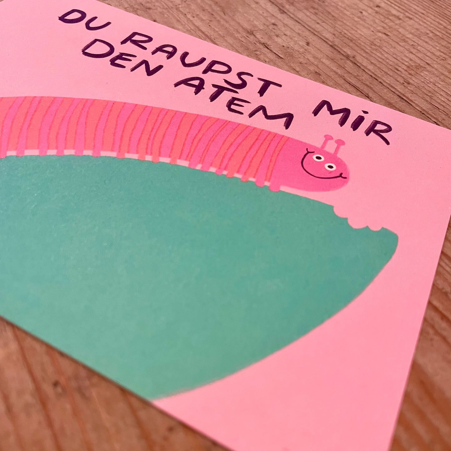 Postkarte Slinga //du raupst mir den atem