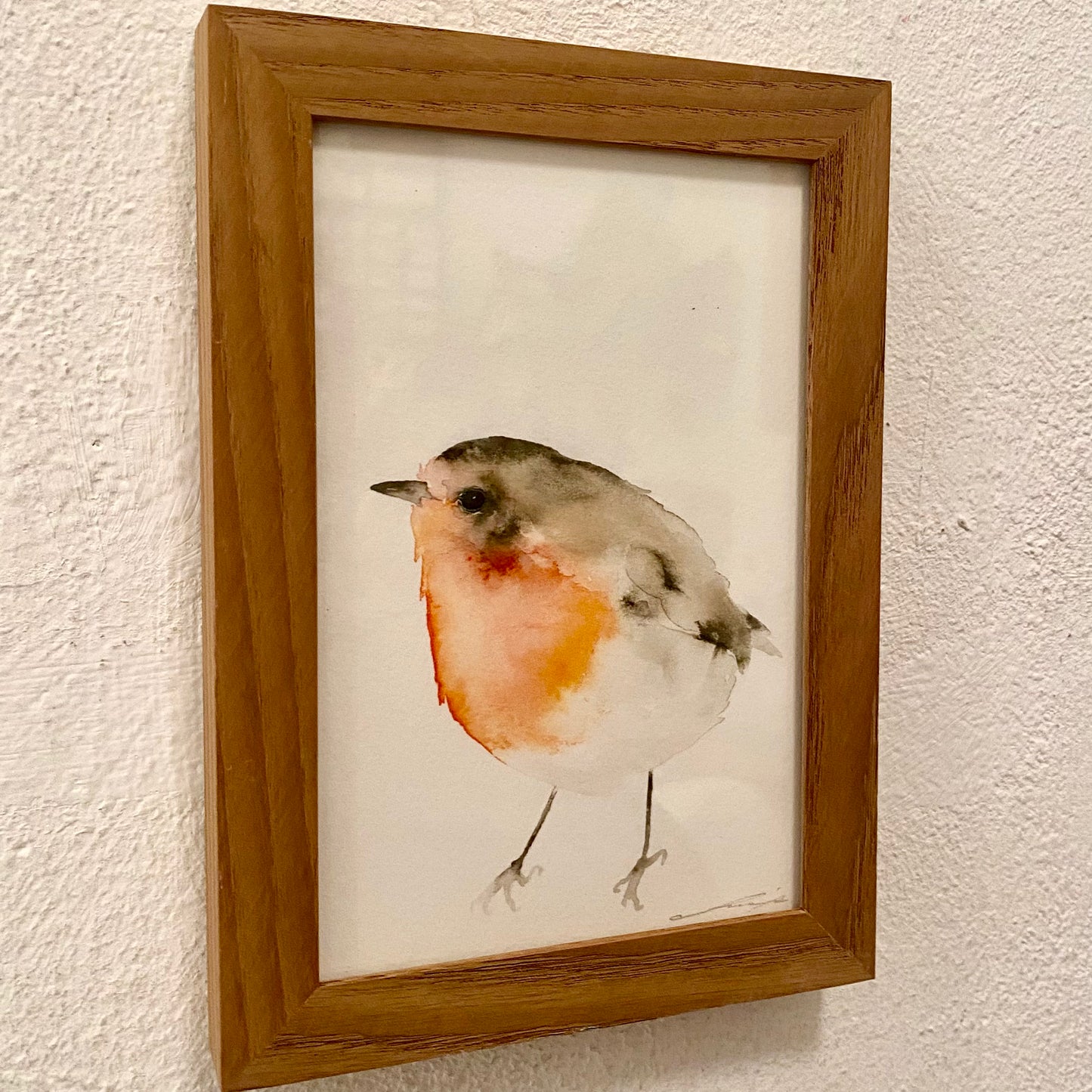 Aquarell Rotkehlchen II // Catherina Türk