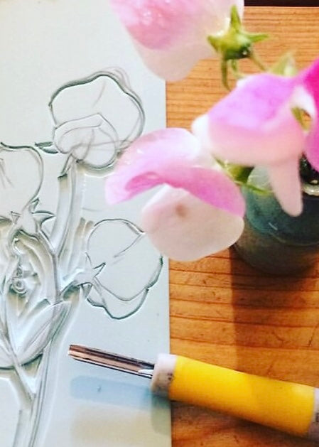 kuki Postkarte "Sommerblumen Duftwicken"