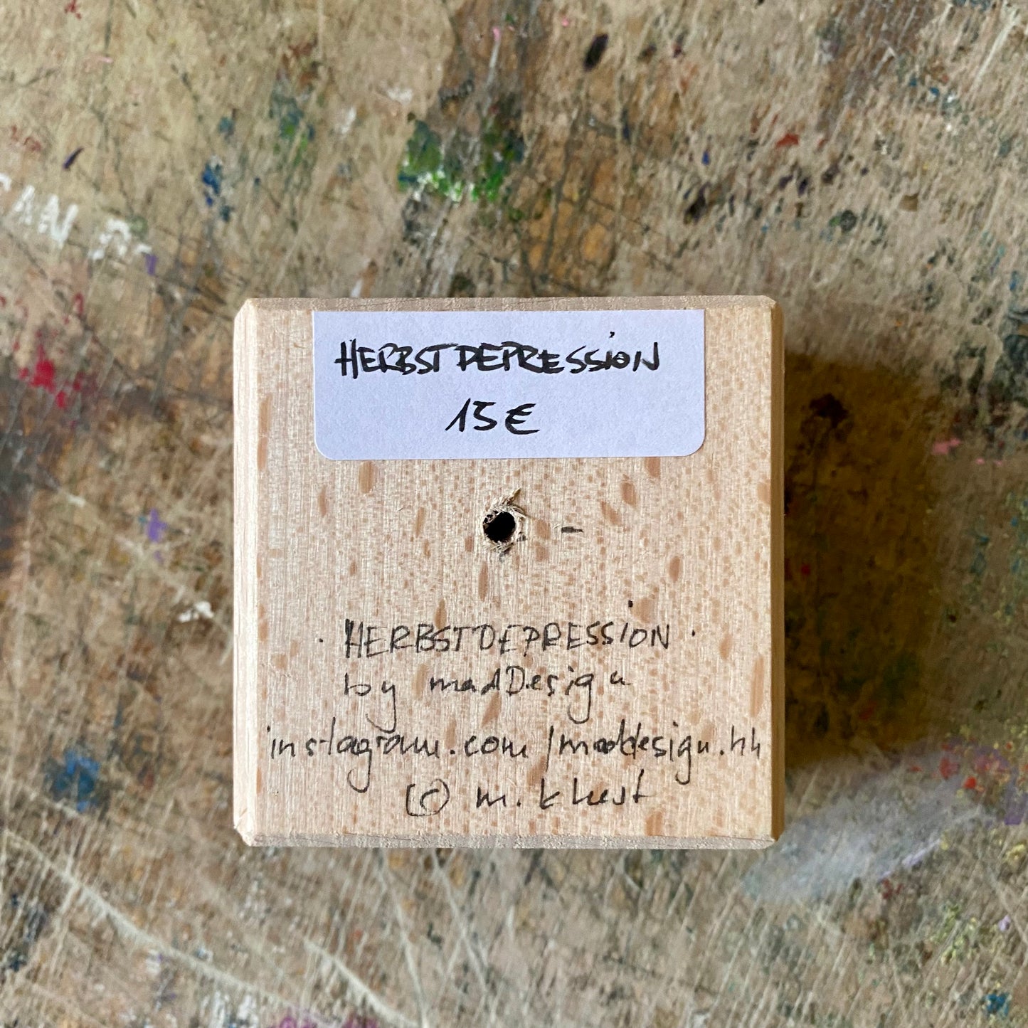 MonStarZ auf Holz "Herbstdepression“