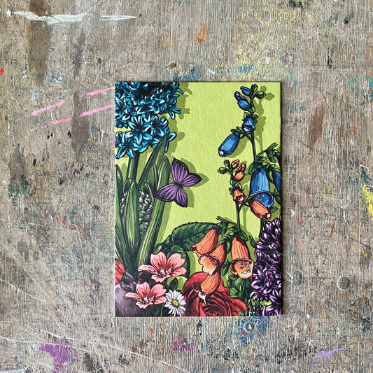 Postkarte illi // Frühlingsblumen