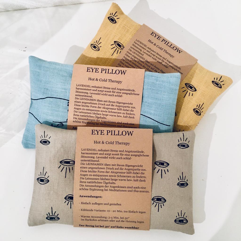 Eye Pillow WILDKUER // schwarz auf violett