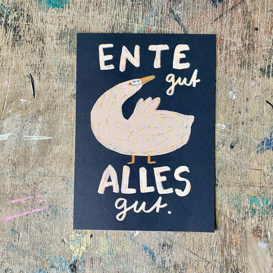 Postkarte Slinga // ENTE gut ALLES gut