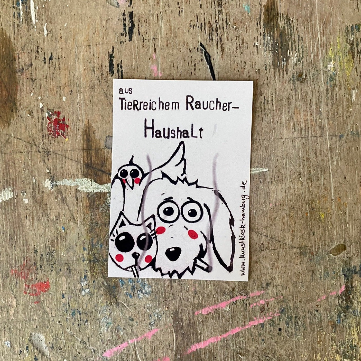 kuki Sticker // aus tierreichem Raucherhaushalt