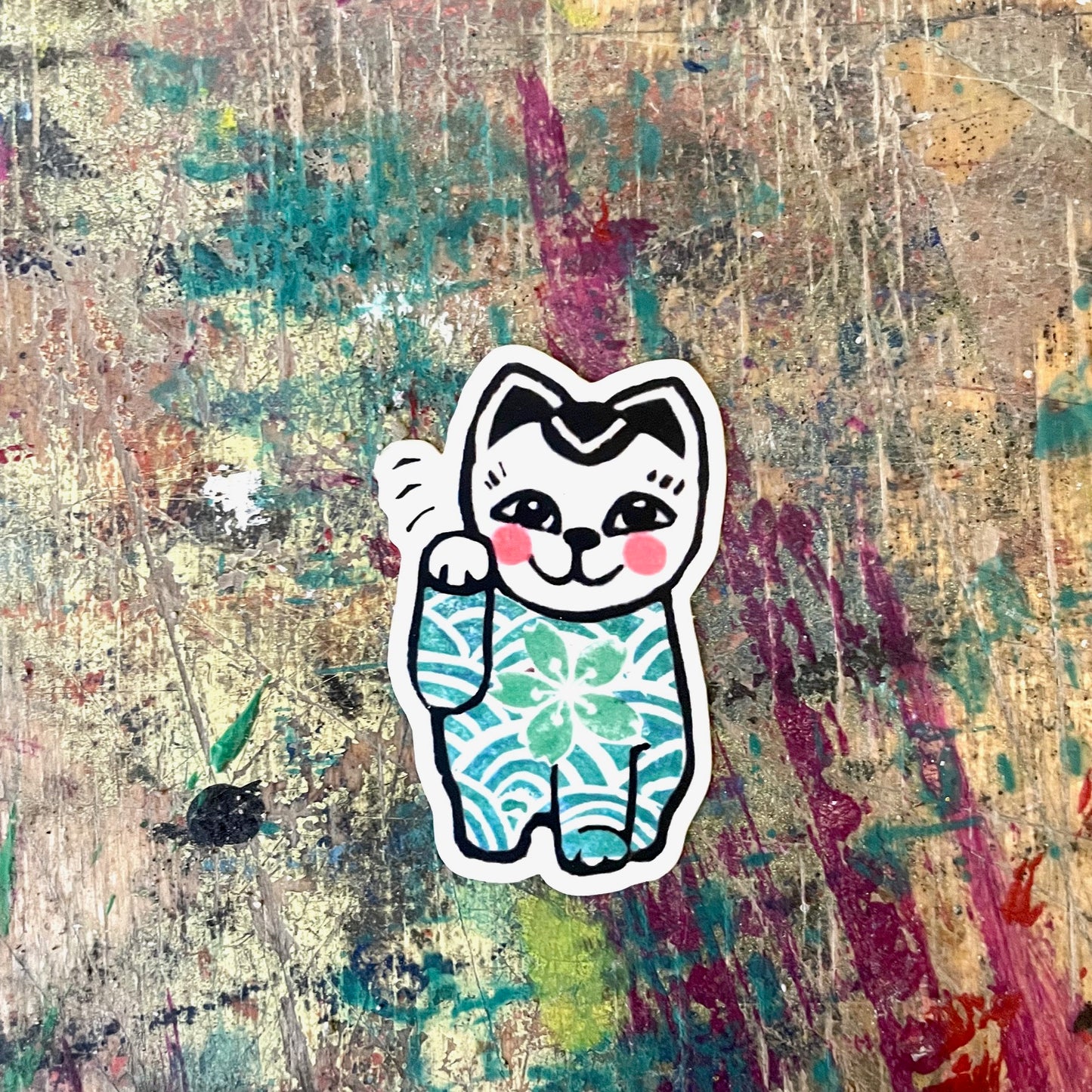 Sticker // Glückskatze