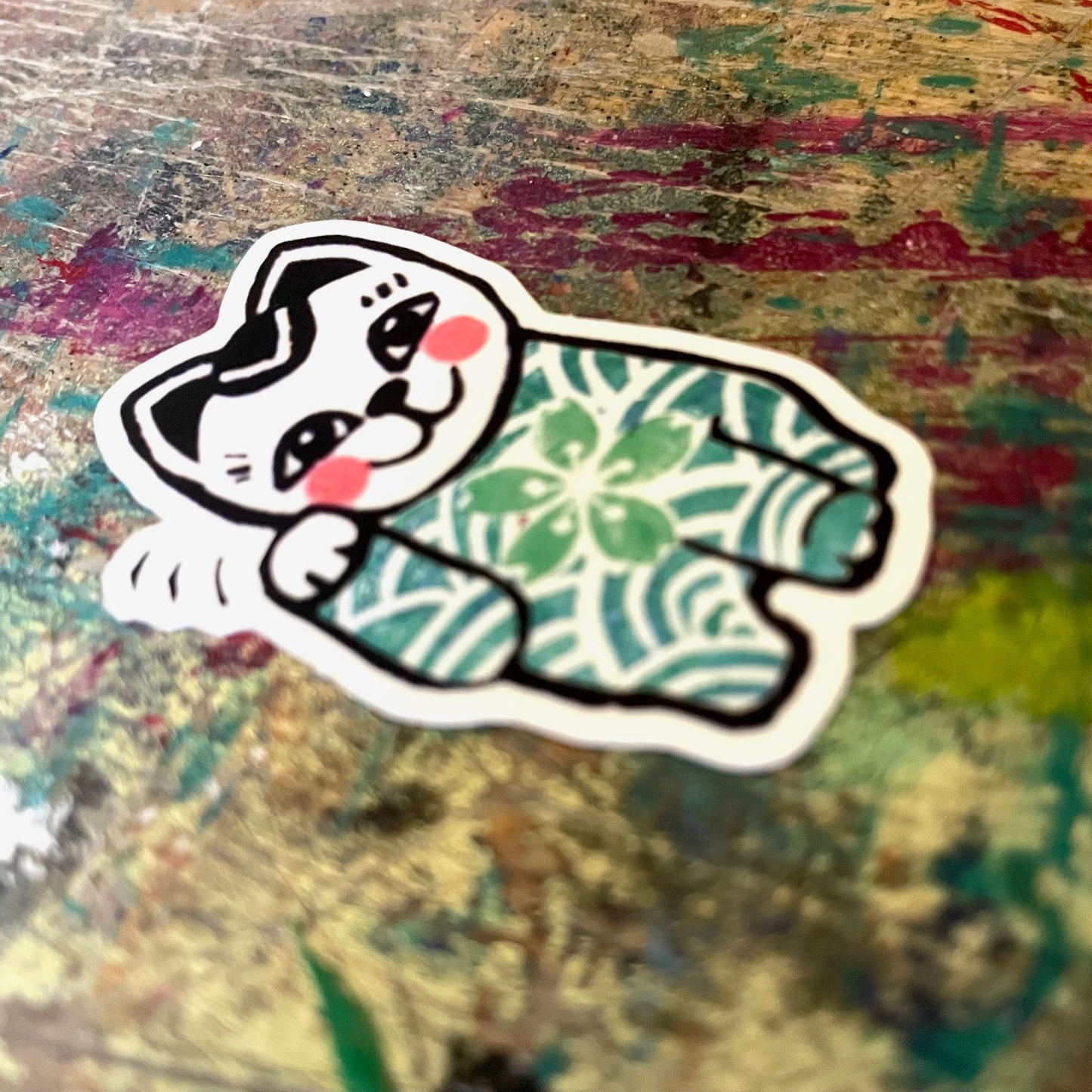 Sticker // Glückskatze
