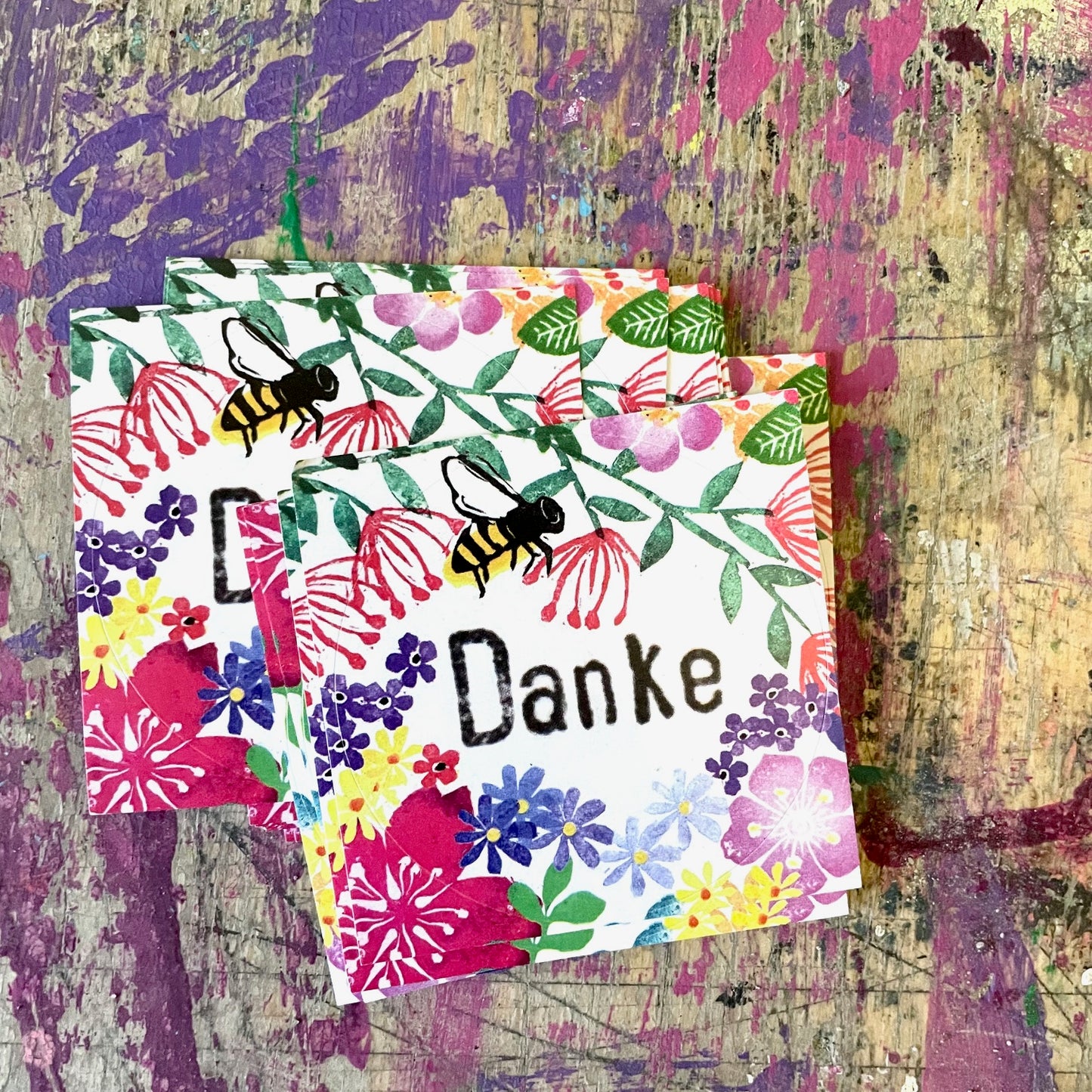 Aufkleber //"Danke"