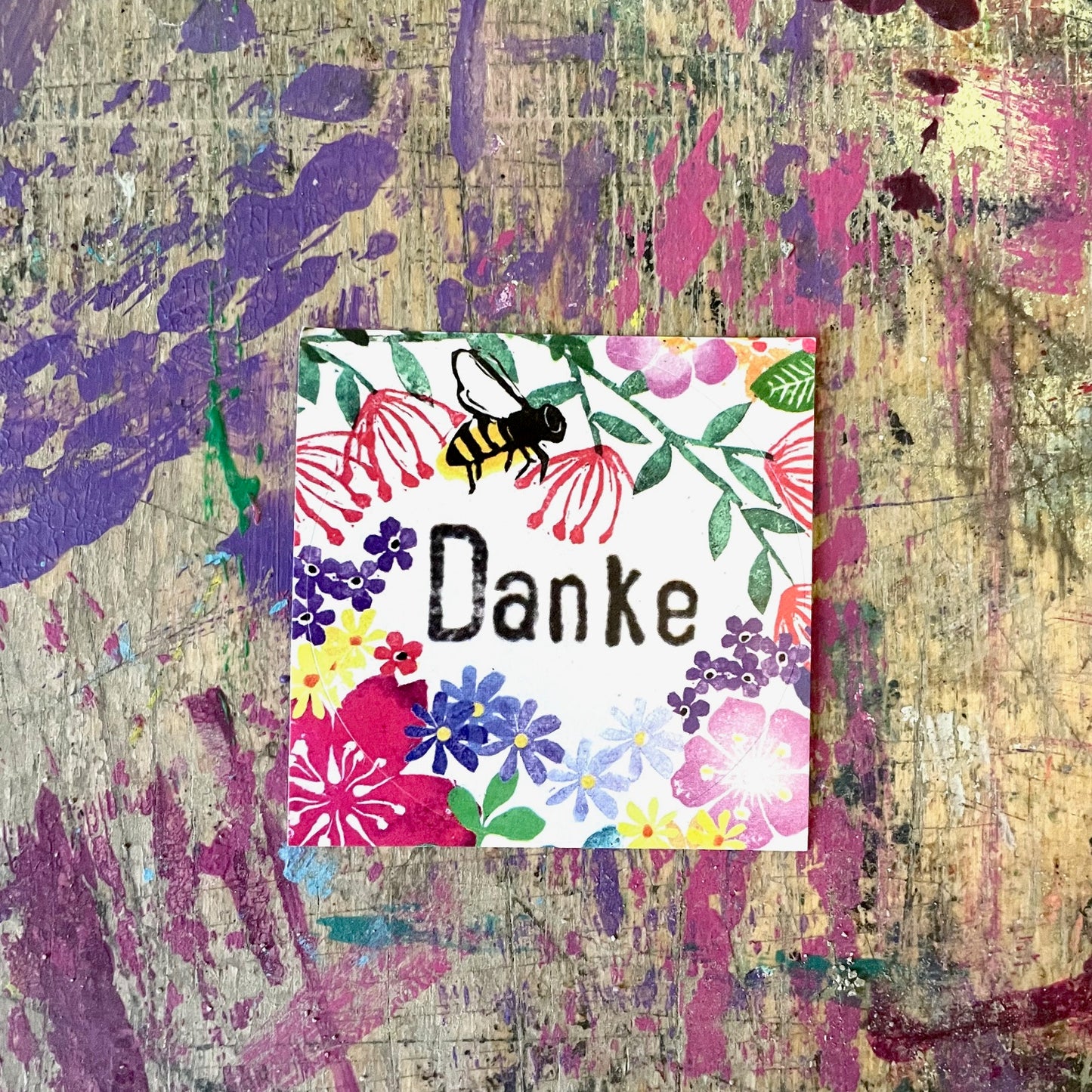 Aufkleber //"Danke"