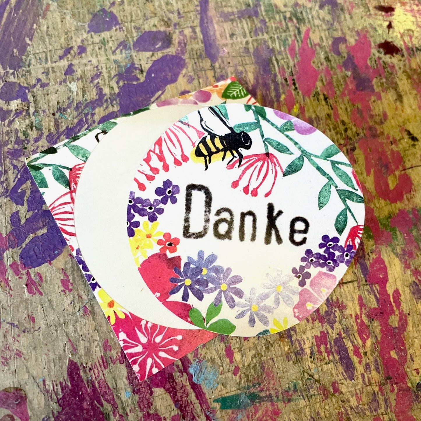 Aufkleber //"Danke"