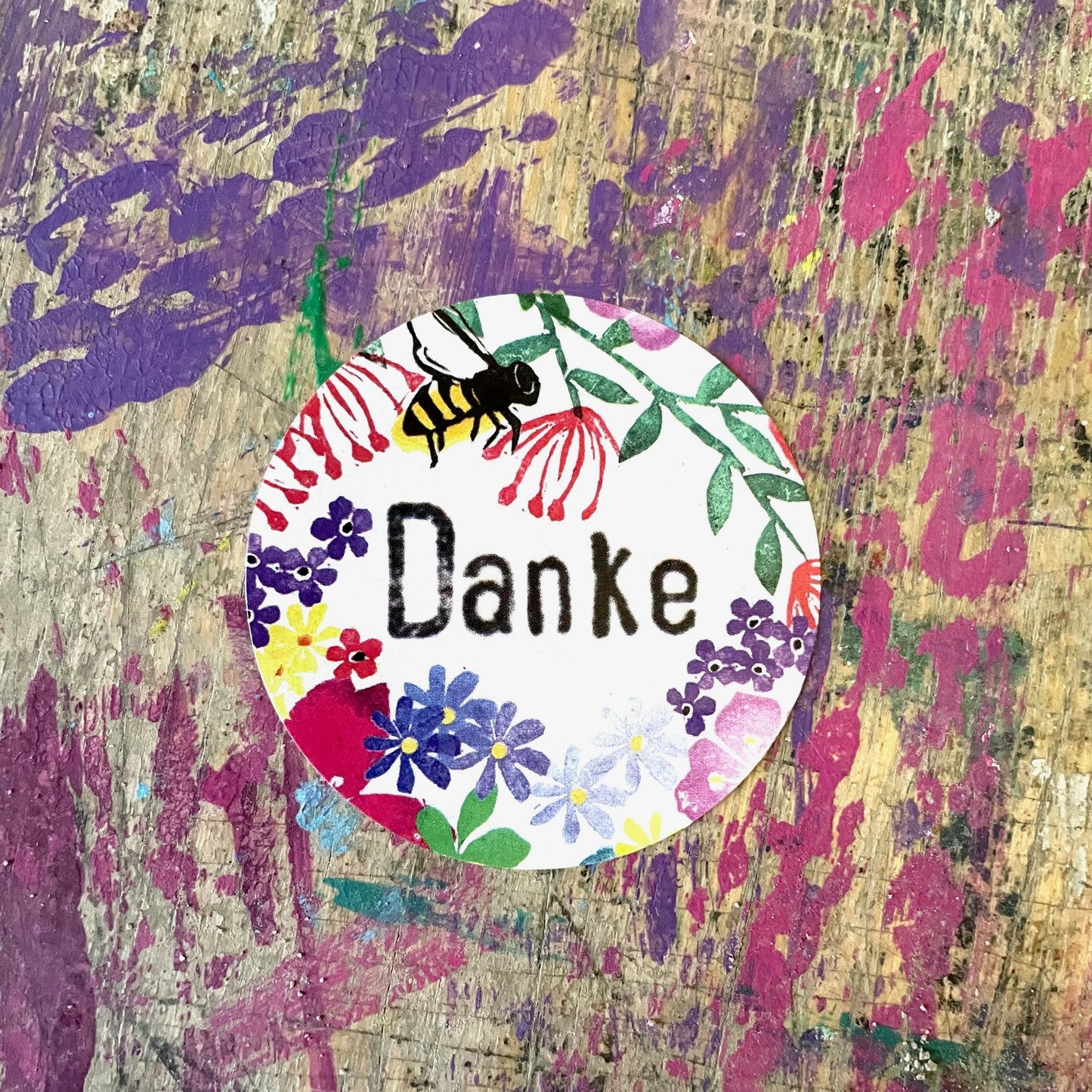 Aufkleber //"Danke"