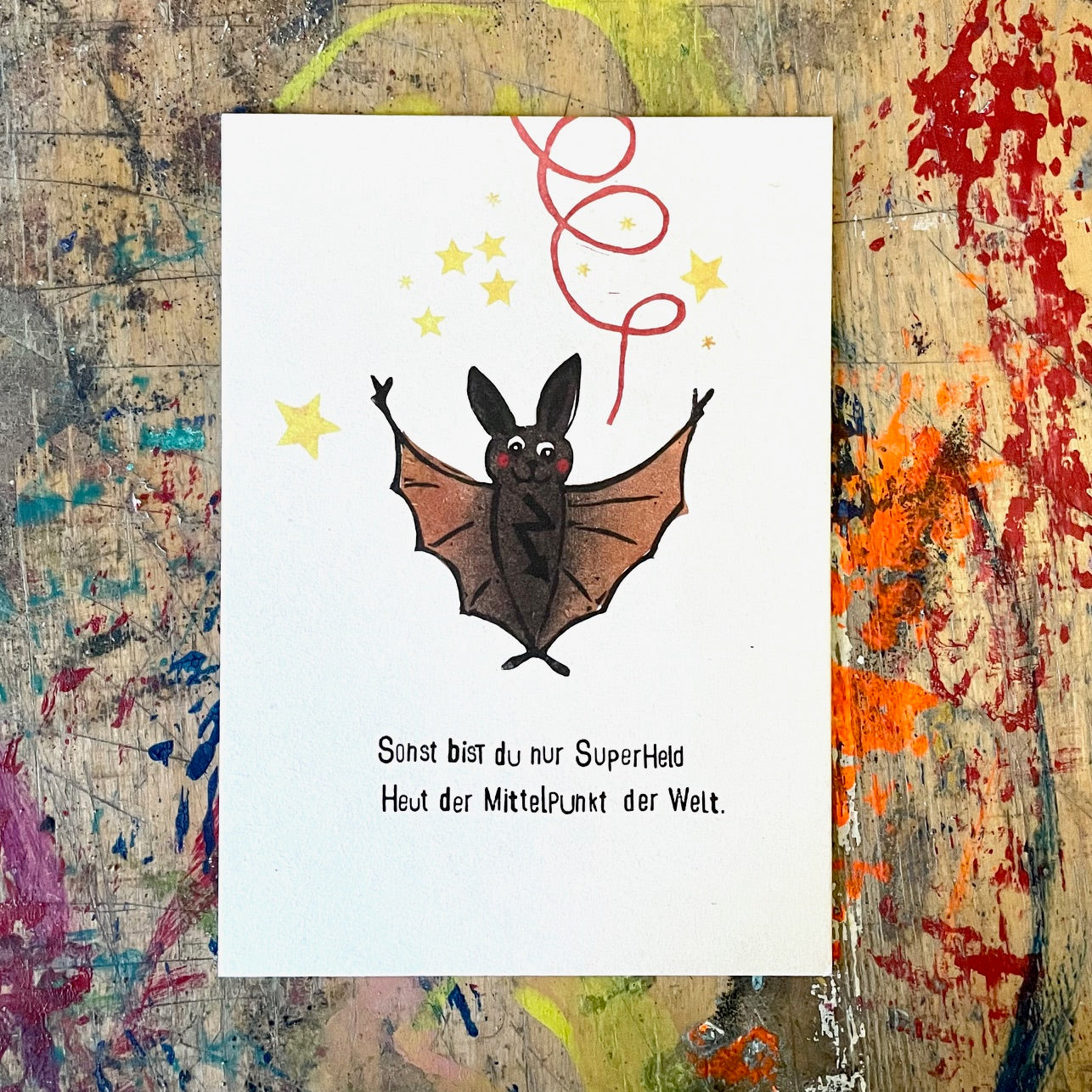 kuki Postkarte // "superheldInnen postkarte"
