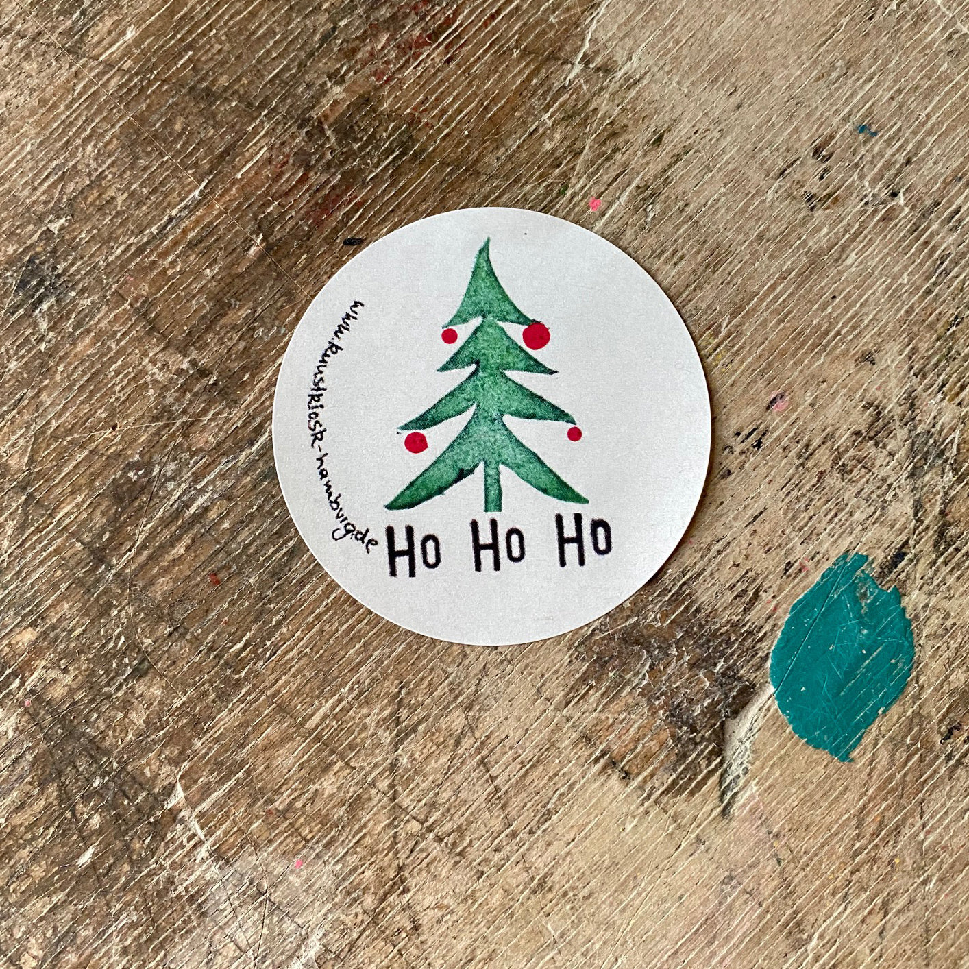Weihnachts Geschenk Aufkleber // „Ho Ho Ho Tanne“