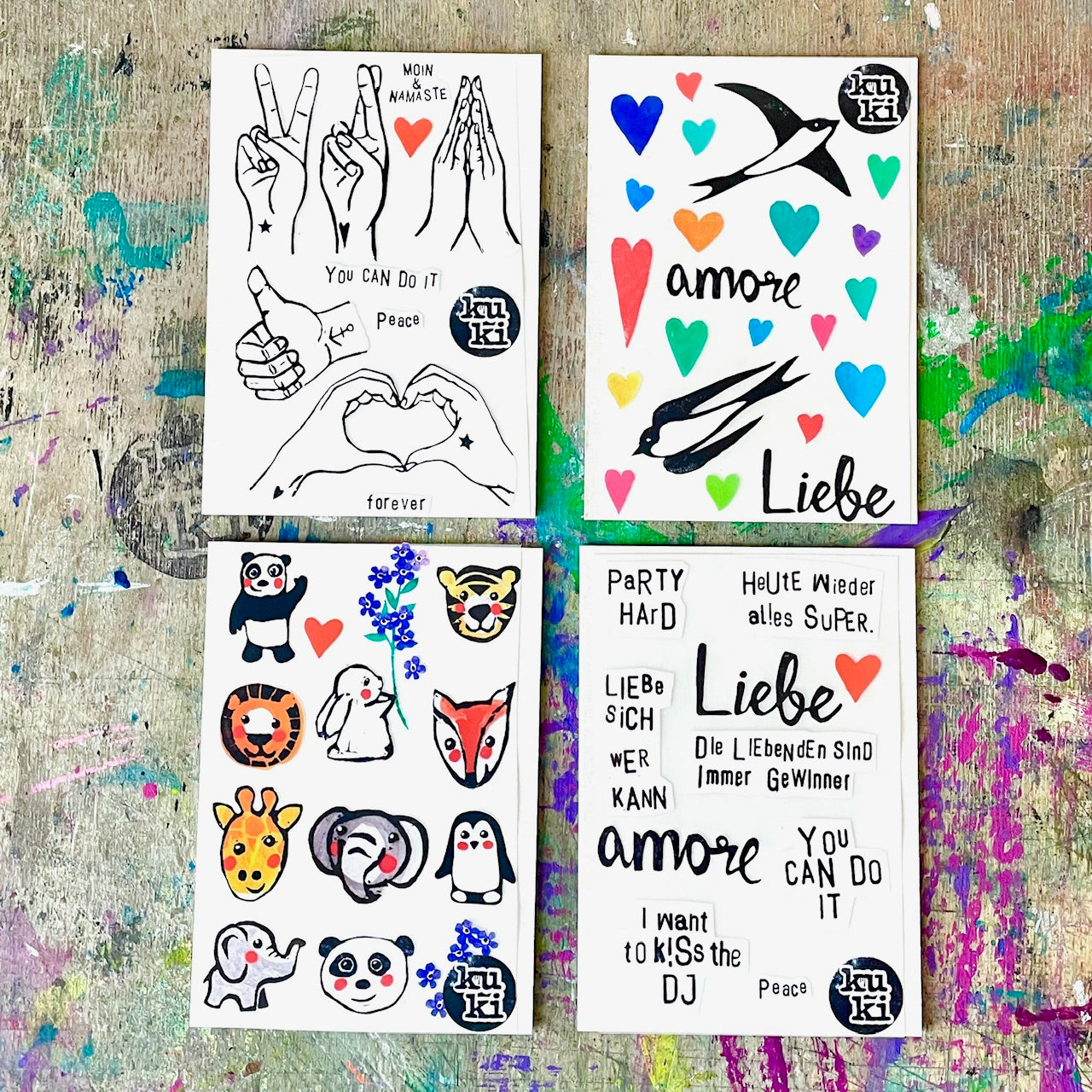 Bügelbilder Tierchen // Fleckenverstecker / Textil Sticker