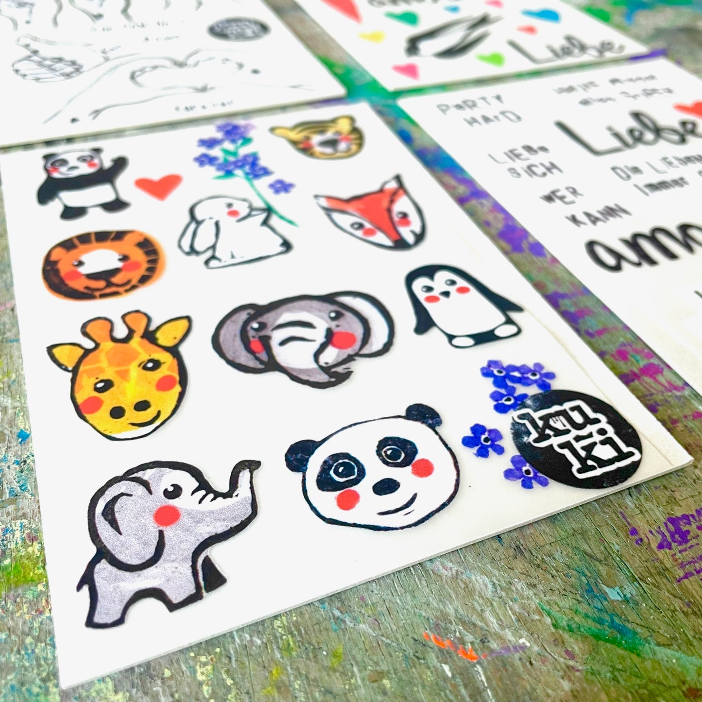 Bügelbilder Tierchen // Fleckenverstecker / Textil Sticker