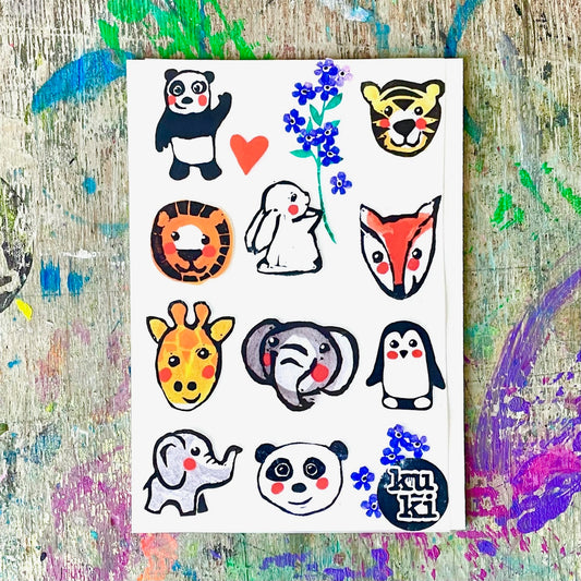 Bügelbilder Tierchen // Fleckenverstecker / Textil Sticker