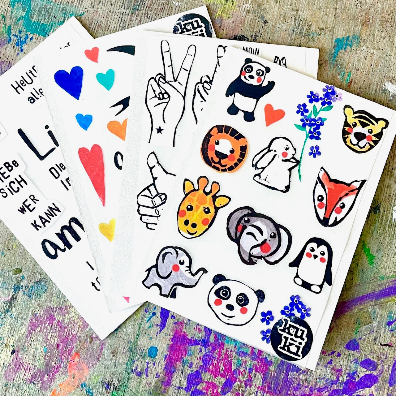Bügelbilder Tierchen // Fleckenverstecker / Textil Sticker
