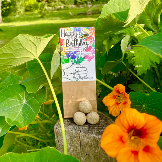 kuki Blumenkugeln // zum Geburtstag ein Blumenstrauß für die Zukunft