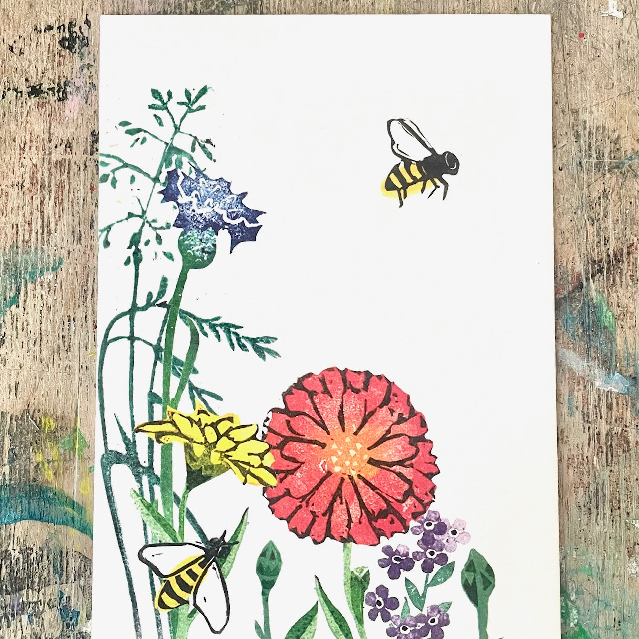 kuki Postkarte // Sommerwiese