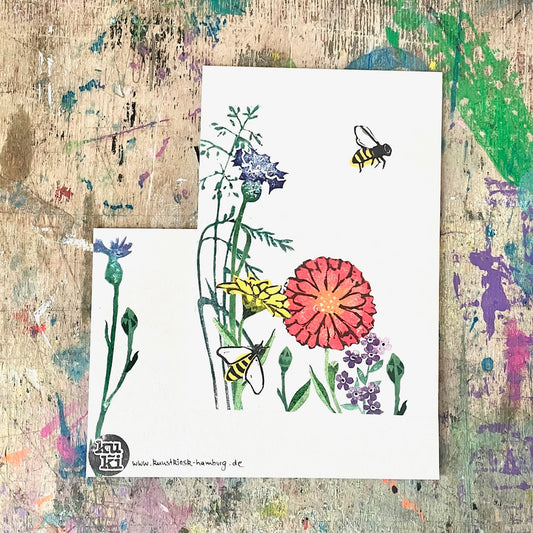 kuki Postkarte, Sommerwiese