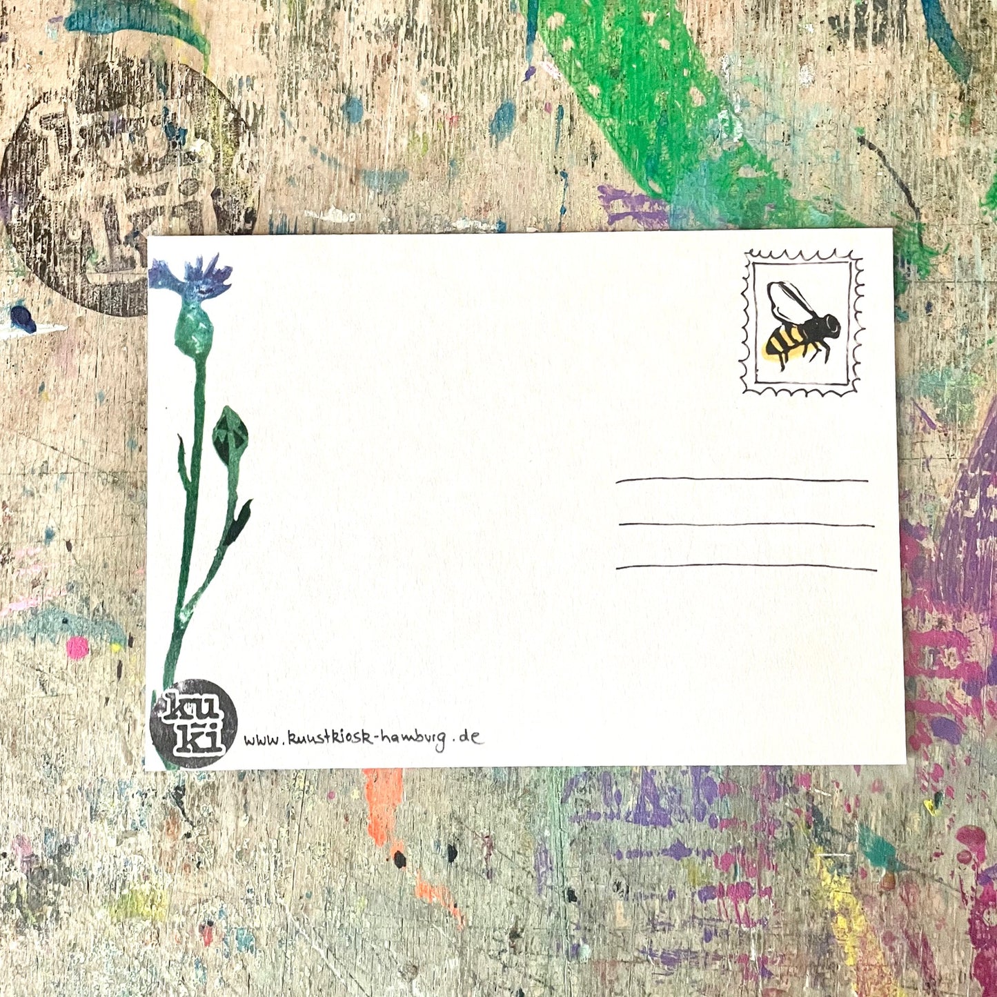 kuki Postkarte // Sommerwiese