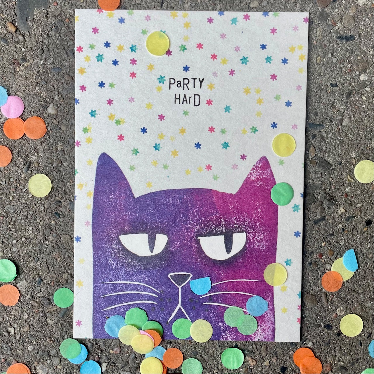 kuki Postkarte // "Party Hard"